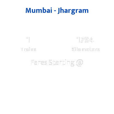 Mumbai To Jhargram Trains